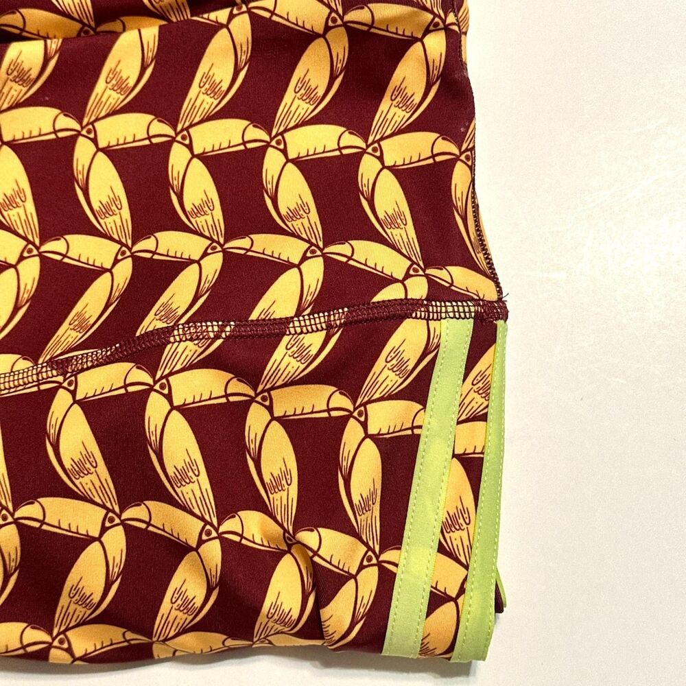 Adidas FARM RIO Leggings Women 2X Red Yellow High Rise Moisture-Wicking - Picture 12 of 12